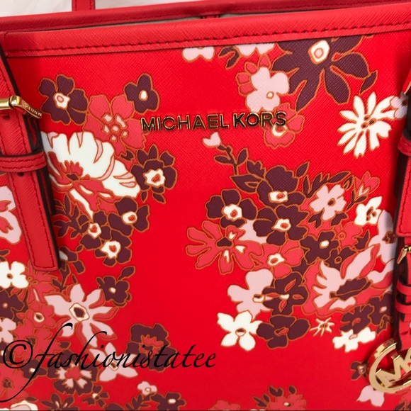 NWT Michael Kors Jet Travel Medium Carryall Tote - Picture 3 of 8